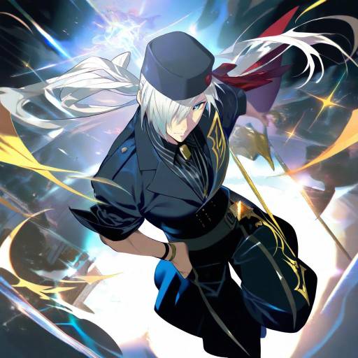 Illustration of Amakusa juuza, umineko no naku koro ni in the style of E volution