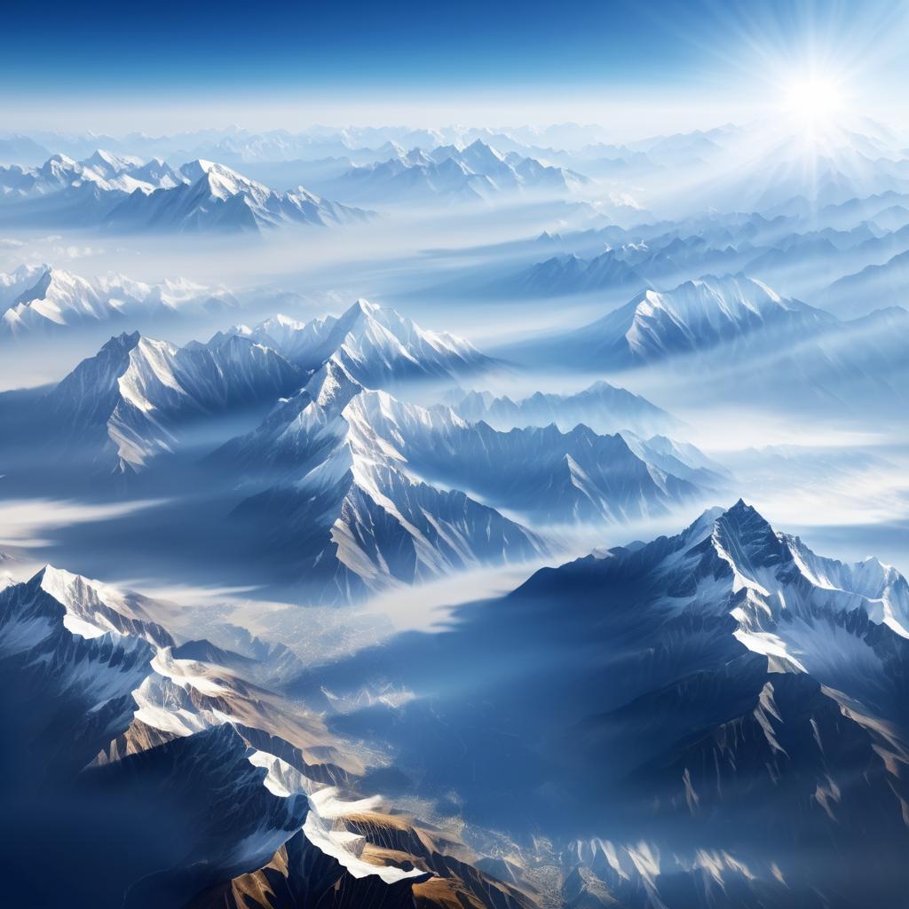 Stunning Bird's Eye View of Himalayas