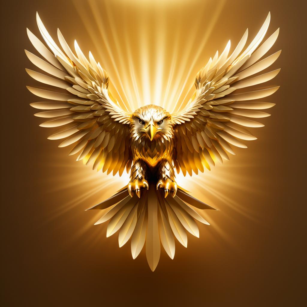 Majestic Eagle in Golden Hues