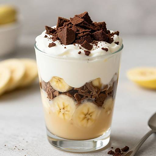 Realistic Layered Dessert in Glass