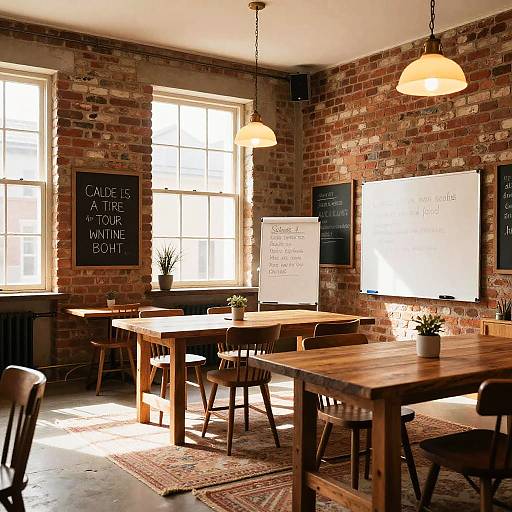 Rustic Seminar Room with Vintage Charm