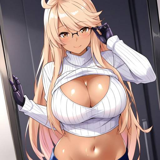 Illustration of Alma armas, va-11 hall-a in the style of Saku (kudrove)