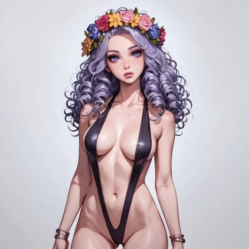 Sunny Shoreline Beauty in Swimsuit Sunny Shoreline Beauty in Swimsuit