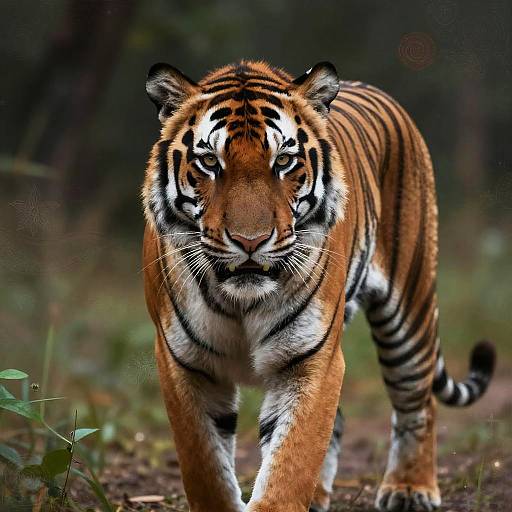 Surreal Digital Painting of Majestic Tiger