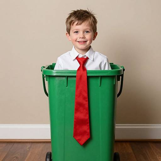 Boy in Dustbin Fancy Dress