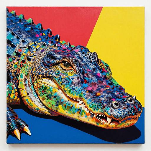 Andy Warhol Pop Art Alligator Head