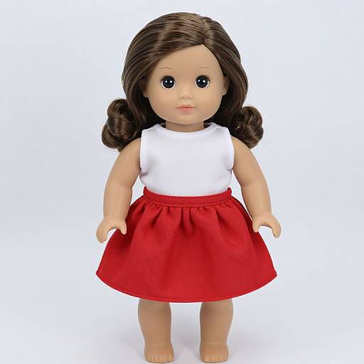Red Skirt for 18 Inch Dolls