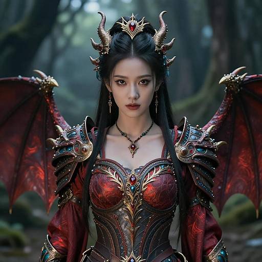 Epic Fantasy Warrior in Mystical Forest