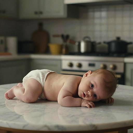 Cinematic Baby Potato Photo on Marble