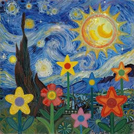 Celestial Garden: A Colorful Universe