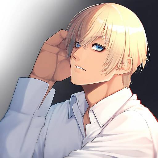 Illustration of Amuro tooru, meitantei conan in the style of Mikan (chipstar182)