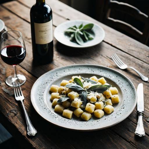 Rustic Gnocchi with Sage and Merlot