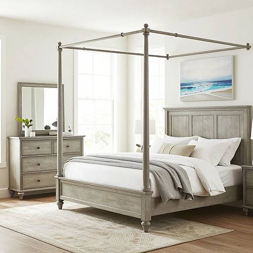 Coastal Gray King Bed Bedroom Set