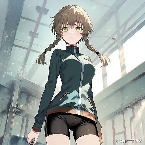 Illustration of Amane suzuha, steins;gate in the style of Fukahire (ruinon)