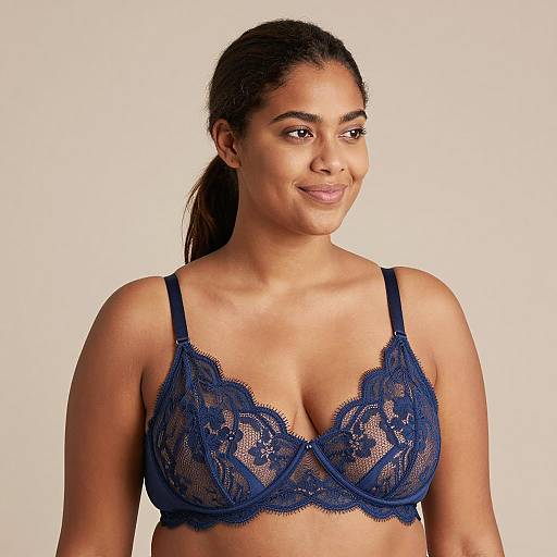 Portrait of a Woman in Blue Lace