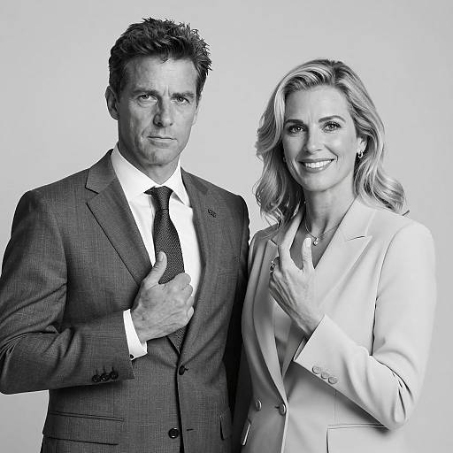 Intimate Monochrome Portrait of Couple