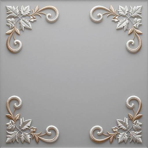 Elegant Scrollwork Design on Glass Panel