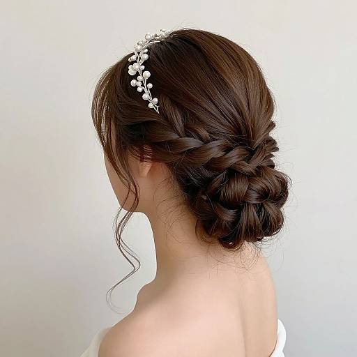Elegant Braided Bridal Bun