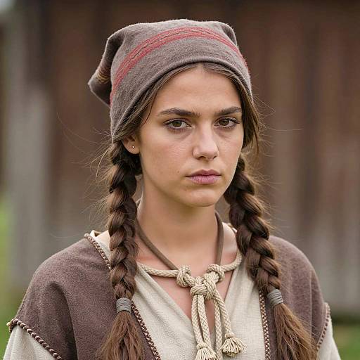 Rustic Portrait of a Baltic Woman