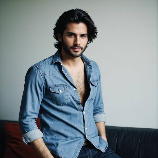 Stylish Man in Casual Denim Outfit