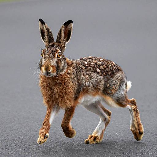 Running Hare with Shell Detailing