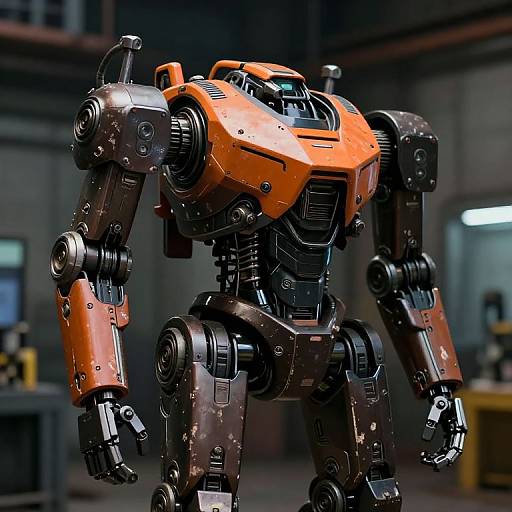 Detailed Autonomous Robot in Industrial Setting