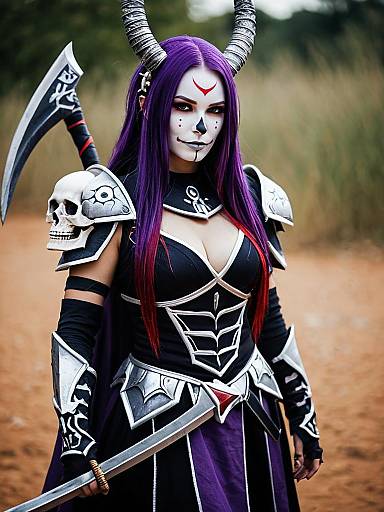 Lifestyle costume photo of Haqua d'rot herminium. Cosplay clothes