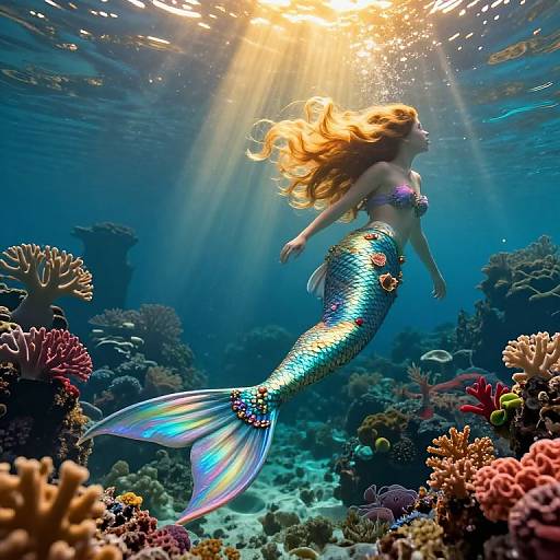 Victorian Style Majestic Mermaid Realm