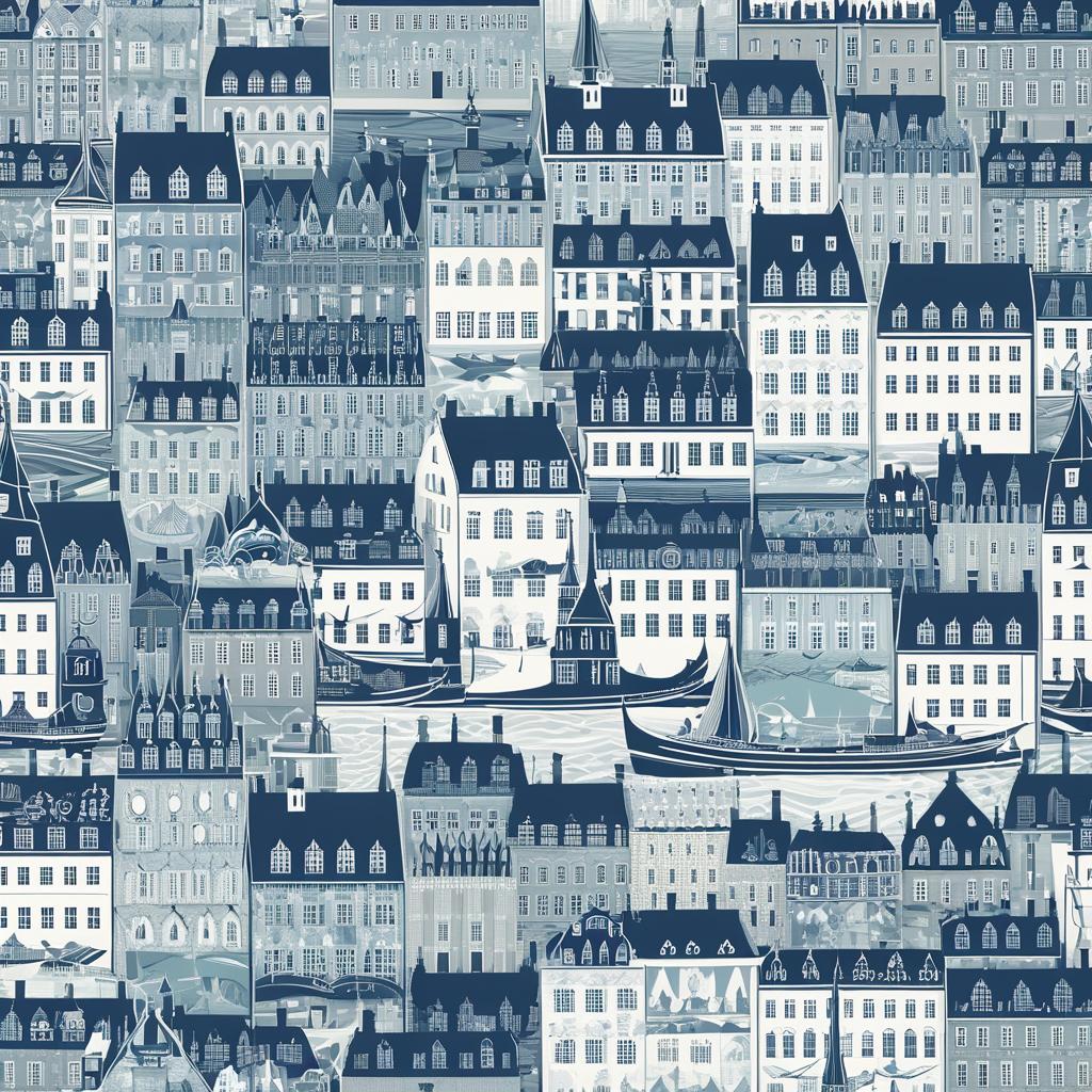 Scandinavian and Baltic Landmark Wallpaper Design