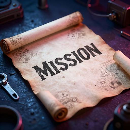 Photograph of a rolled parchment with 