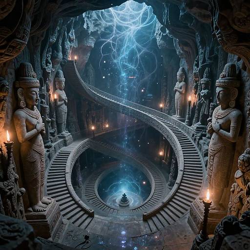 Ethereal Spiral Staircases in Amenti