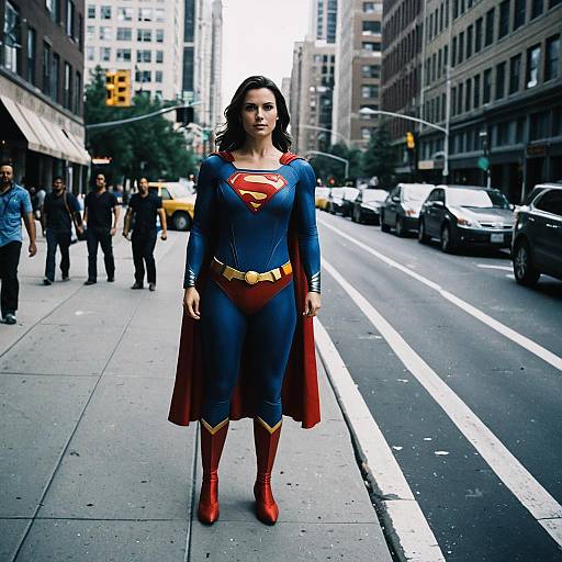 Female Superhero Villain in Costume