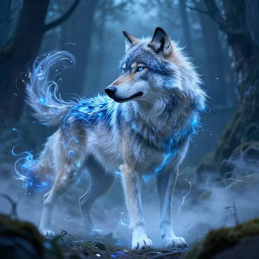 Mystical Wolf Creator in Enchanted Forest