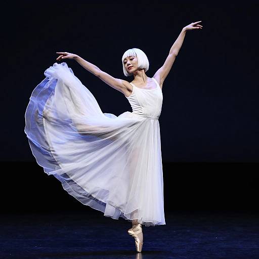 Graceful Ballerina in Spotlight