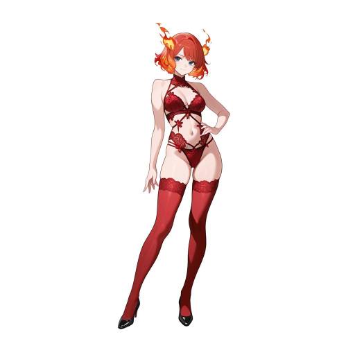 Radiant Woman in Elegant Lingerie Pose Radiant Woman in Elegant Lingerie Pose