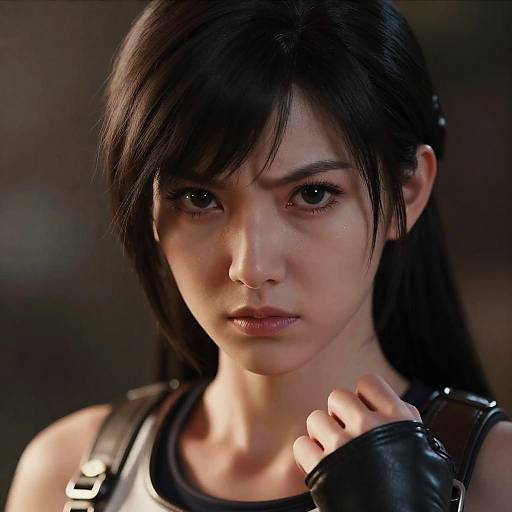 Angry Young Woman Portrait