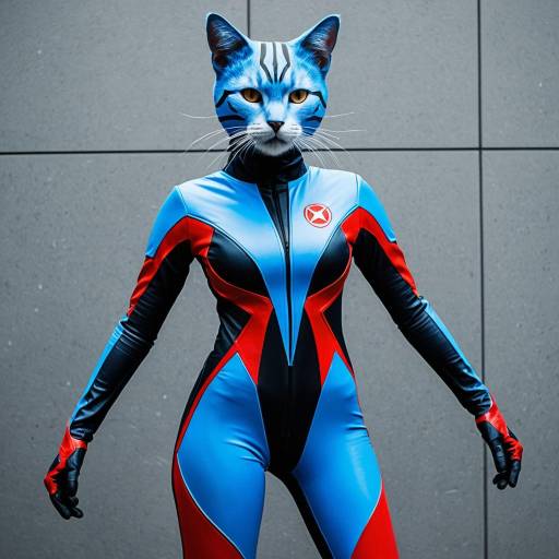 Futuristic DexStarr Cat Cosplay Costume