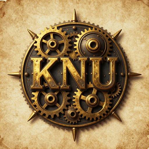 Whimsical Steampunk Knu Emblem