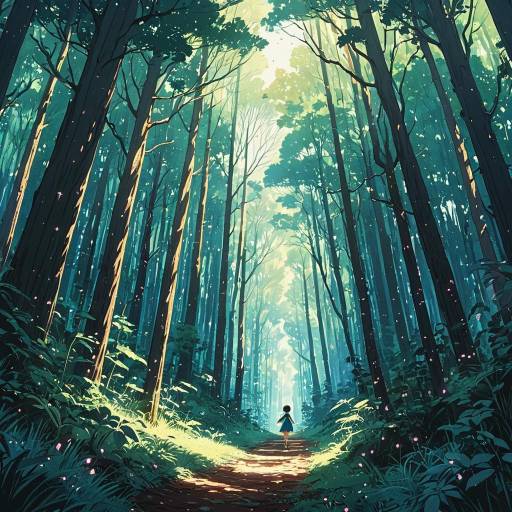 Maximalist Fairy Forest in Cel-Shading Maximalist Fairy Forest in Cel-Shading