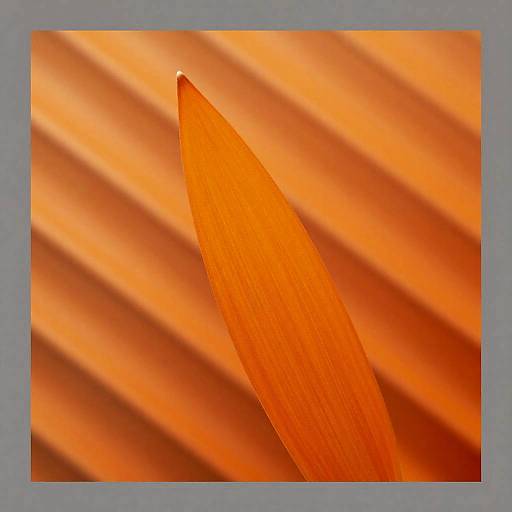 Abstract Orange Leaf Digital Art