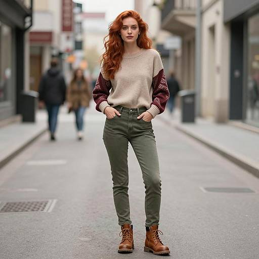 Urban Fall Fashion: A Photorealistic Portrait