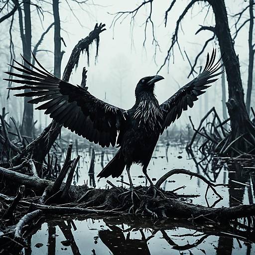 Zombie Crow in Sunken Swamp