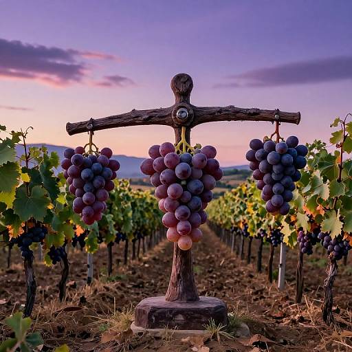 Musical Vineyard with Melodic Grapes