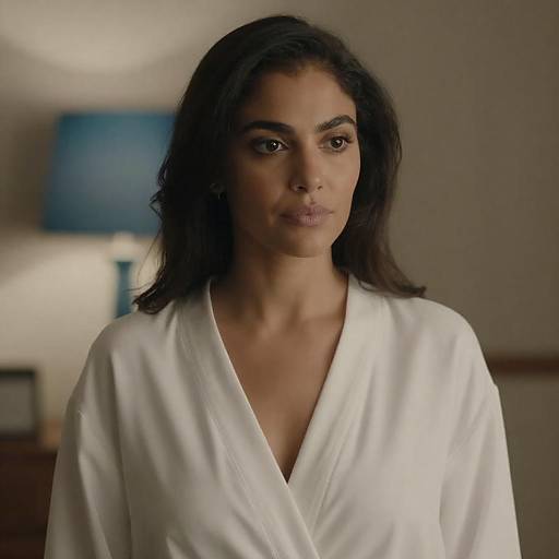 Portrait of Woman in White Robe