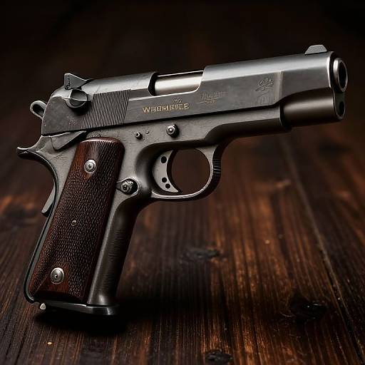 Antique M1911 Pistol Close-Up