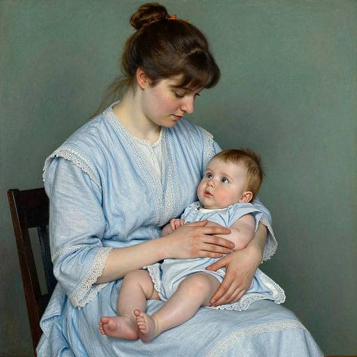 Mary Cassatt Inspired Mother and Child