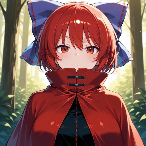 Sekibanki: Solo Girl with Colorful Bow