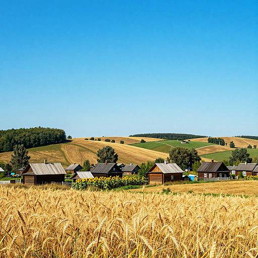 Vibrant Ukrainian Rural Landscape