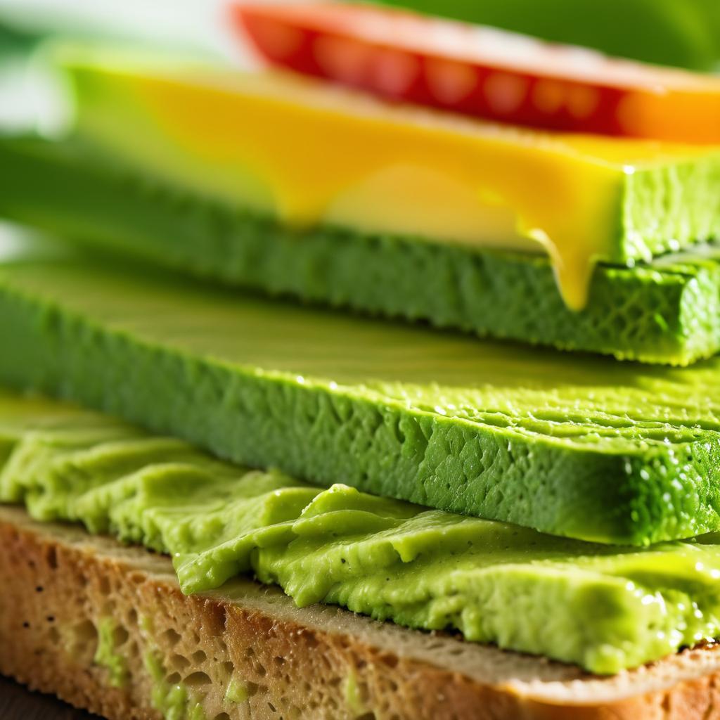 Vibrant Avocado Toast Close-Up Photography