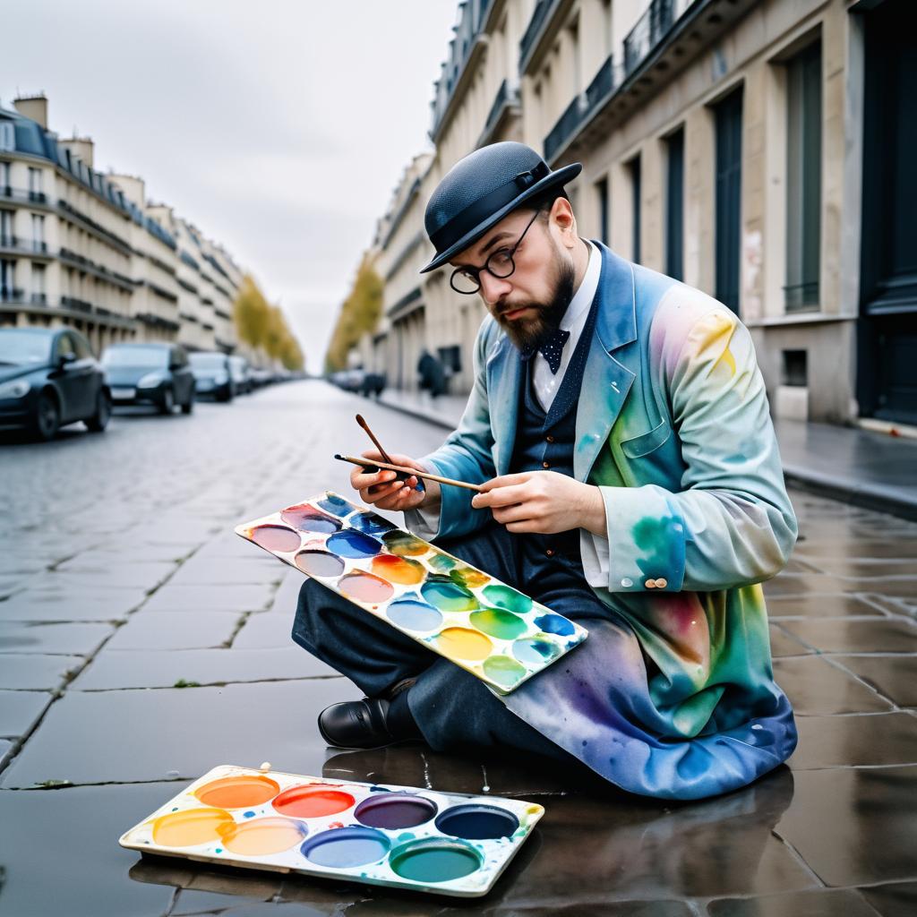 Hysterical Octopus Artist in 1920s Paris